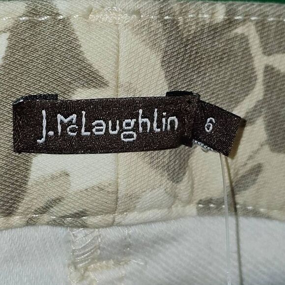 NWT J McLaughlin Womens Off White Khaki Barrens Lexi Jeans 6 - Picture 5 of 7